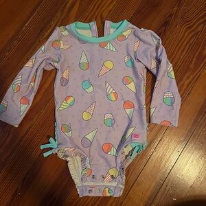 Ruffle Butts toddler rashguard one piece